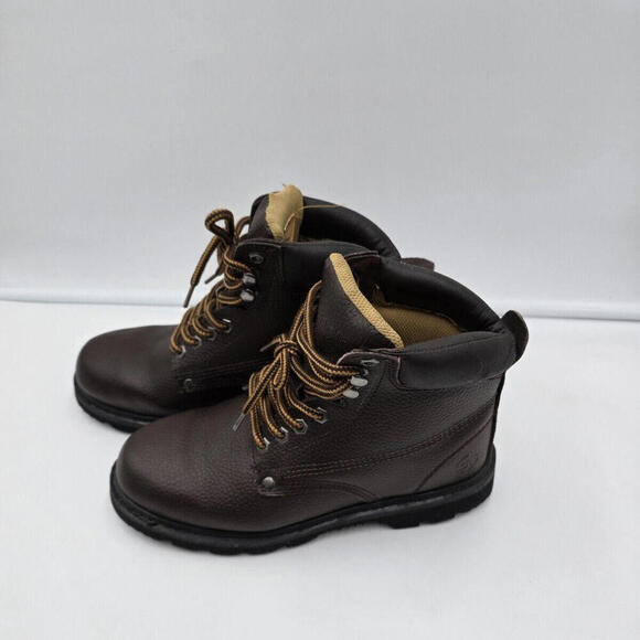 Eagle Work‎ Boot Genuine Leather Heavy Duty Size 7 Oil Resistant Brown - Picture 1 of 10
